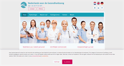 Desktop Screenshot of nederlandsvoordegezondheidszorg.nl